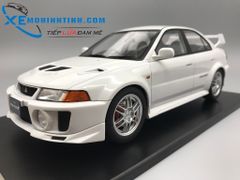 XE MÔ HÌNH Mitsubishi Lance Evolution V 1:18 TarmacWorks (TRẮNG)