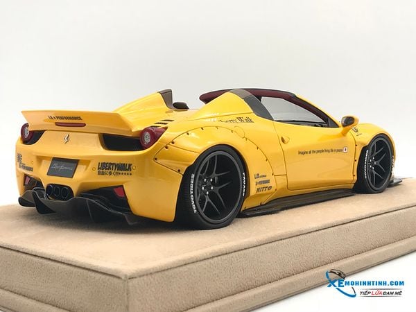 Ferrari 458 LB Roadster Liberty Walk 1:18 (Vàng)