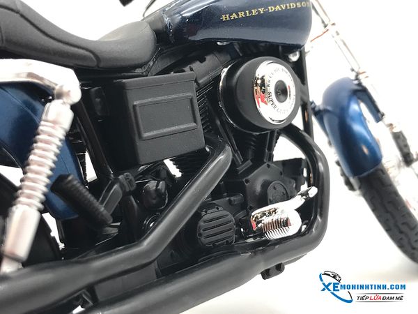 XE MÔ HÌNH HARLEY DAVIDSON DYNA SUPER GLIDMAISTOE SPORT 2003 1:12 MAISTO (XANH)