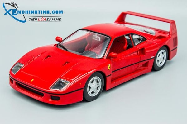 XE MÔ HÌNH FERRARI F40 1:24 BBURAGO (ĐỎ)