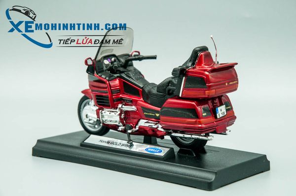 Xe Mô Hình Honda Goldwing 1:18 Welly (Đỏ)