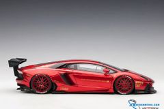 XE MÔ HÌNH LIBERTY WALK LB-WORKS LAMBORGHINI AVENTADOR (METALLIC RED) 1/18 AUTOART