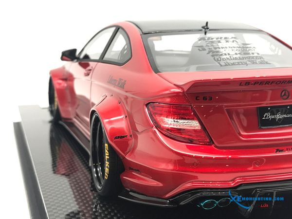 MERCEDES-BENZ C63 LIBERTY WALK ĐỎ - ĐẾ CARBON