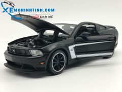 Xe Mô Hình Ford Mustang Boss 302 1:24 Maisto (Đen Trắng)