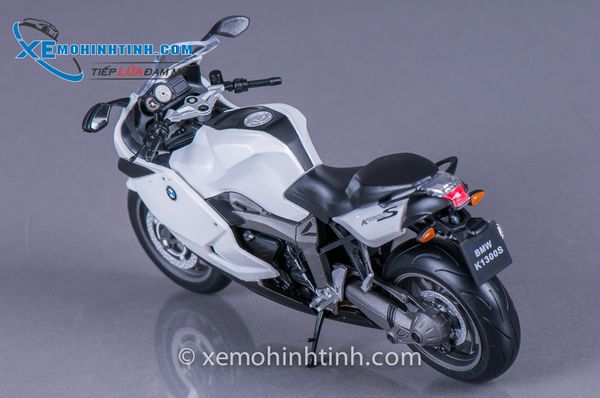 XE MÔ HÌNH BMW K1300S 1:10 WELLY (TRẮNG)