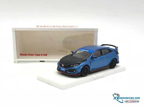 Xe mô hình Honda Civic Type R FK8 1/64 Tarmac Works ( Xanh )