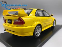 Xe Mô Hình Mitsubishi Lance Evolution V 1:18 Tarmac Works (Vàng)