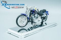 XE MÔ HÌNH HARLEY DAVIDSON 2001 FXSTS SPRINGER SOFTAIL 1:18 MAISTO (TÍM)