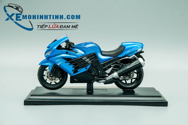 XE MÔ HÌNH KAWASAKI NINJA ZX-14 1:18 MAISTO (XANH DƯƠNG)