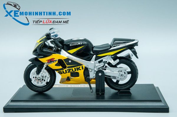 XE MÔ HÌNH SUZUKI GSX-R600 1:18 MAISTO (VÀNG ĐEN)