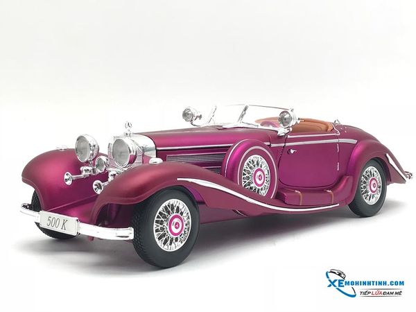 Xe Mô Hình Mercedes-Benz 500 K Typ Specialroadster 1936 1:18 Maisto ( Tím hường )