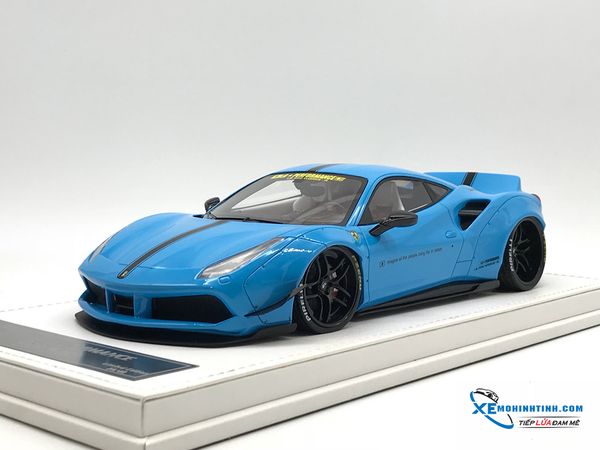 J01-05 MH 1:18 JEC FERRARI 488 LB WALKS (BABY BLUE) - DA