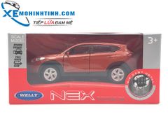 HỘP XE MÔ HÌNH Hyundai Tucson WELLY 1:36 (Cam )