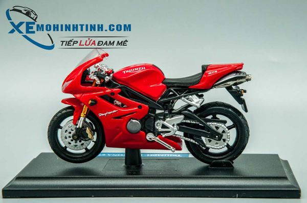 Xe Mô Hình Triumph Daytona 675 1:18 Maisto (Đỏ)