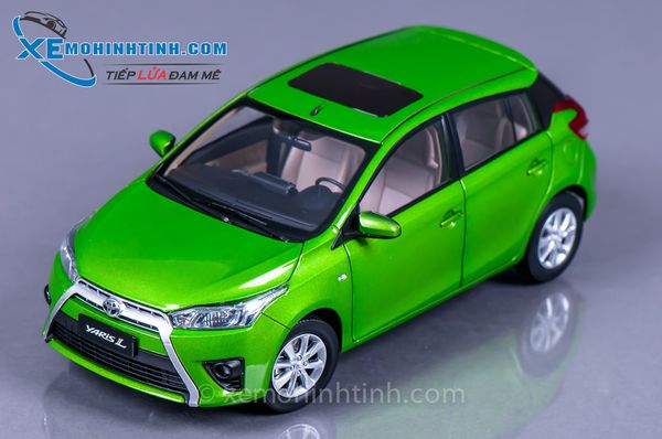 Xe Mô Hình Toyota Yaris 1:18 Paudi (Xanh Lá)