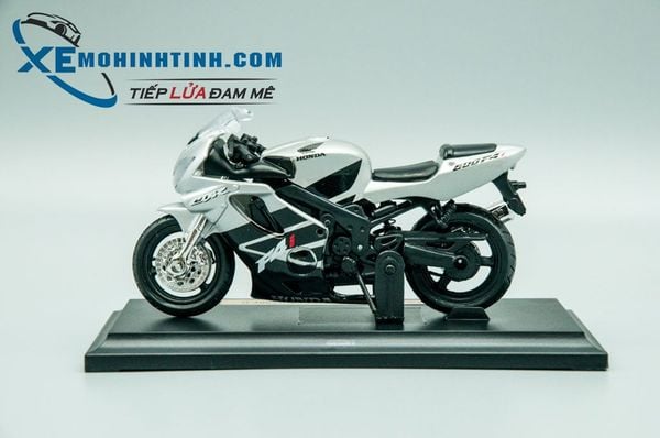 XE MÔ HÌNH HONDA CBR600 F4i 1:18 MAISTO (BẠC)