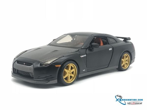 Xe Mô Hình Nissan GT-R 2009 1:24 Maisto ( Đen Nhám )