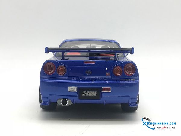 Xe Mô Hình Nissan Nismo R34 GT-R Z-tune 1:18 GTSpirit ( Xanh )