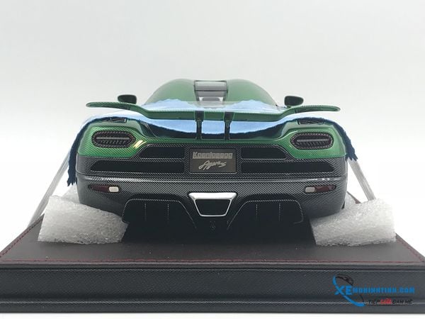 Xe mô hình Koenigsegg Agera S 1:18 FrontiArt ( Green Carbon )