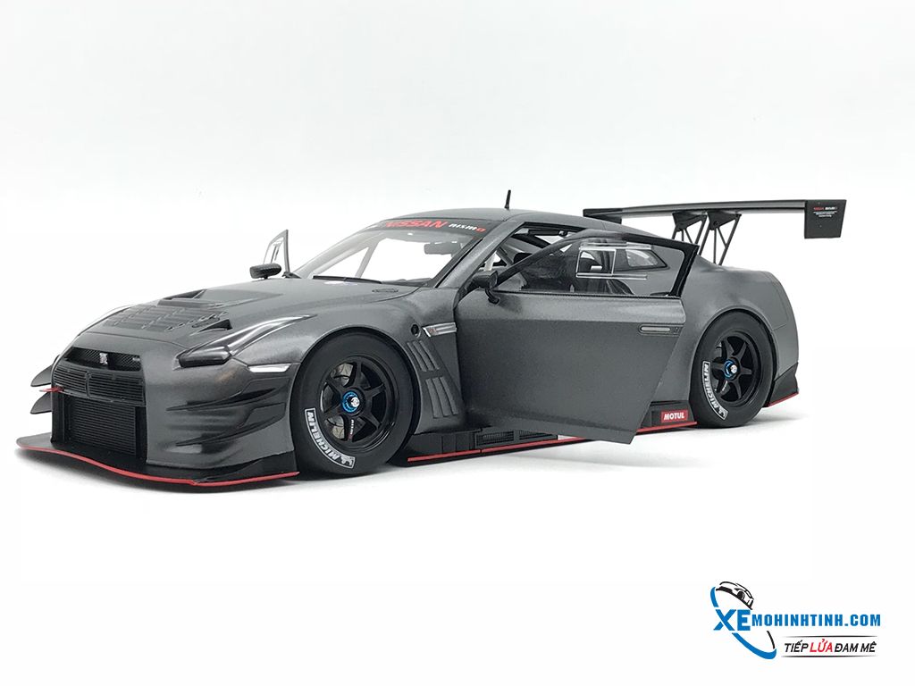 Nissan GT-R Nismo GT3 Autoart 1:18 (Xám) – Shop Xe Mô Hình Tĩnh