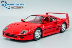 XE MÔ HÌNH FERRARI F40 1:24 BBURAGO (ĐỎ)