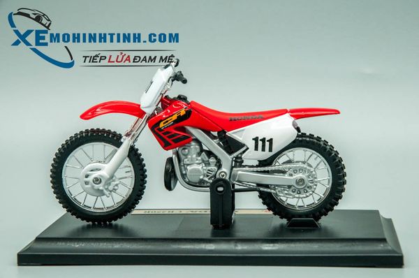 XE MÔ HÌNH HONDA CR250R 1:18 MAISTO (ĐỎ)