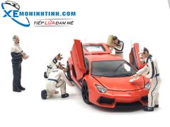 PIT crew figurines martin racing (set of 6)  TSM 1:43 (Trắng)