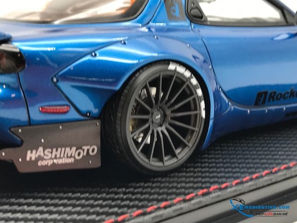 MH IGNITION MODEL 1:18 ROCKET BUNNY RX-7 (BLUE METALLIC)