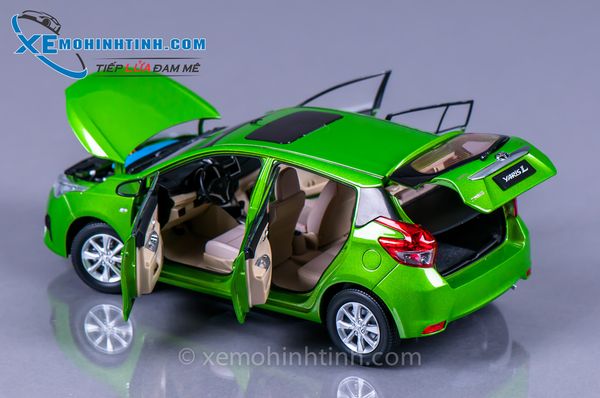 Xe Mô Hình Toyota Yaris 1:18 Paudi (Xanh Lá)