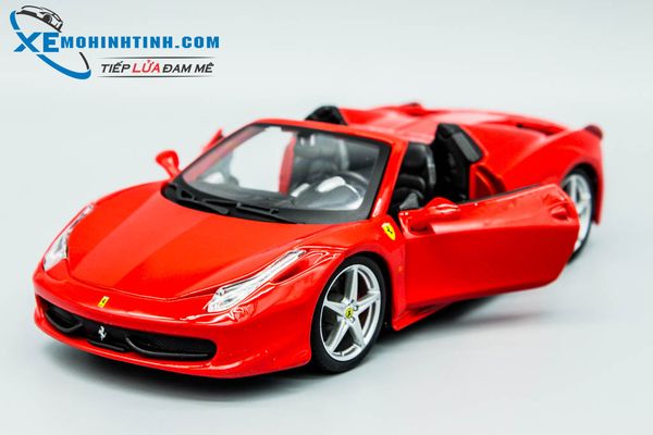 Xe Mô Hình Ferrari 458 Spider 1:24 Bburago (Đỏ)