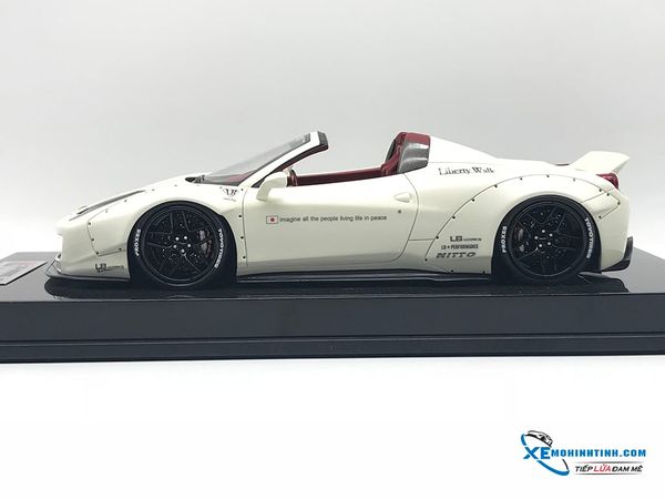 Ferrari 458 LB Roadster Liberty Walk 1:18 (Trắng)