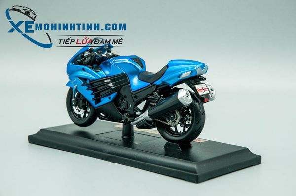 XE MÔ HÌNH KAWASAKI NINJA ZX-14 1:18 MAISTO (XANH DƯƠNG)