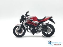 XE MÔ HÌNH MV AGUSTA BRUTALE 1090RR 1:12 MAISTO (ĐỎ BẠC)