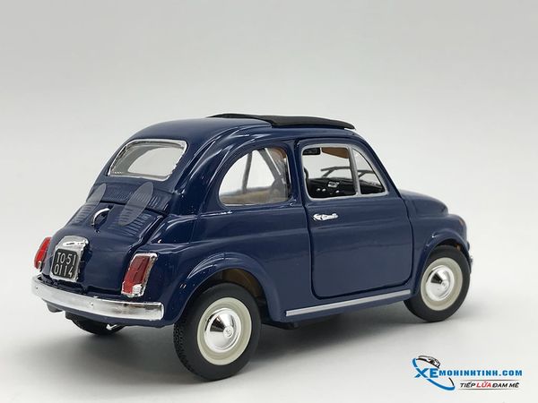 New Fiat 500F 1965 Bburago 1:24 (Xanh)