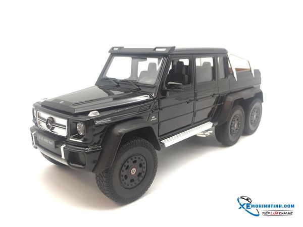 XE MÔ HÌNH MERCEDES BENZ G63 6X6 1:24 WELLY ( Đen )