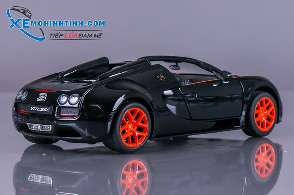 XE MÔ HÌNH BUGATTI VEYRON GRAND SPORT VITESSE 1:18 RASTAR (ĐEN)