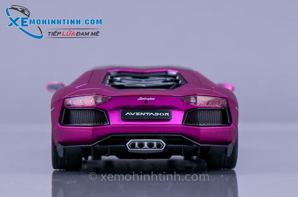 XE MÔ HÌNH LAMBORGHINI AVENTADOR LP700 1:18 WELLY-FX (TÍM)