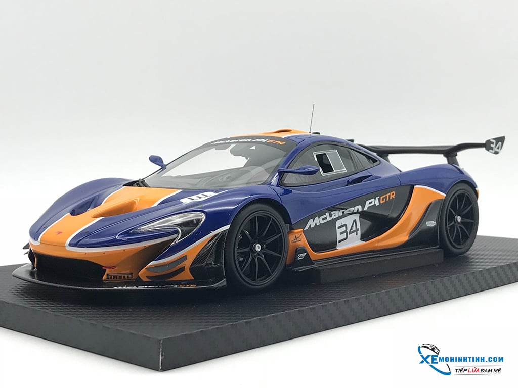 TSM MODEL 1/12 マクラーレンP1 Blue/Orange 1/18 TSM McLaren P1 GTR #34 (Blue & Orange) Resin Car Model
