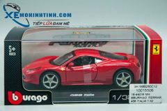 XE MÔ HÌNH FERRARI 458 1:32 BBURAGO (ĐỎ)