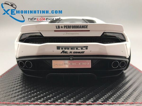 XE MÔ HÌNH LAMBORGHINI HURACAN LIBERTY WALK 1:18 GSMODEL (TRẮNG)