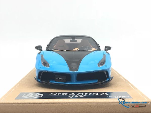 Ferrari 488 4XX Siracusa Mansory JUC 1:18 (Xanh)