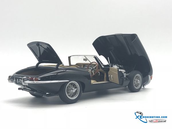 Jaguar E-Type Roadster Series I 3.8 (Black)(With Metal Wire-Spoke Wheels)