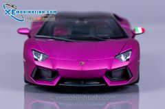 XE MÔ HÌNH LAMBORGHINI AVENTADOR LP700 1:18 WELLY-FX (TÍM)