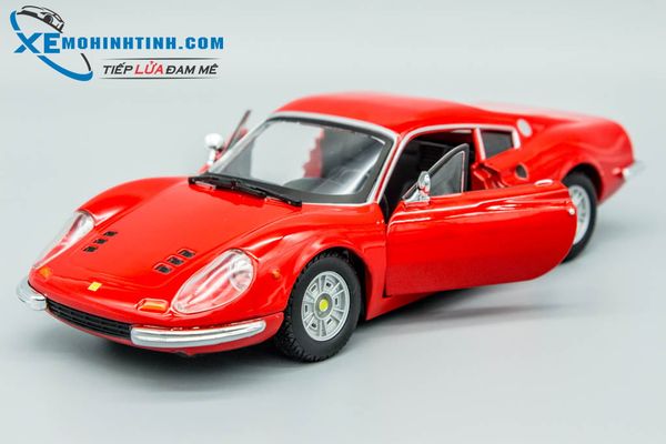 Xe Mô Hình Ferrari Dino 246 Gt 1:24 Bburago (Đỏ)