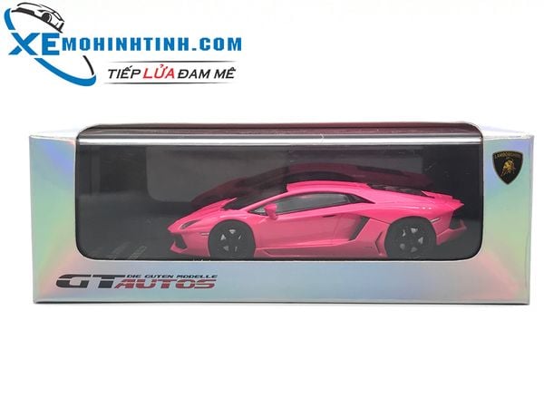 Xe Mô Hình Lamborghini Aventador 1:43 Gtautos (Hồng)