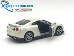 HỘP XE MÔ HÌNH WELLY NISSAN GT-R MỞ CỬA (TRẮNG)