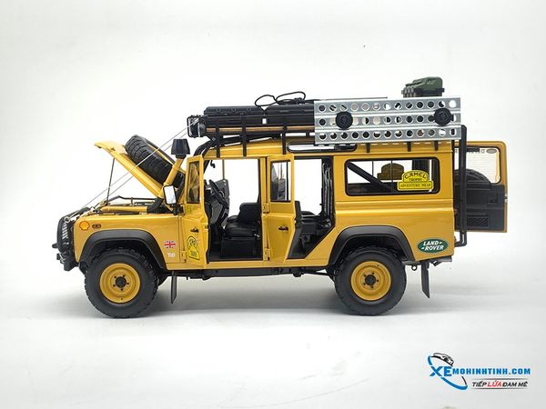 Xe Mô Hình Land Rover Defender 110 '' Camel Trophy '' Edition Almost Real 1:18 ( Vàng )