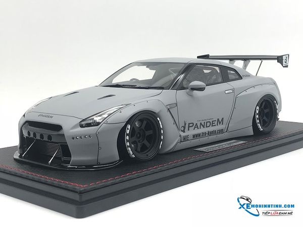 Xe Mô Hình Pandem R35 GT-R Ignition Model 1:18 Matte Gray