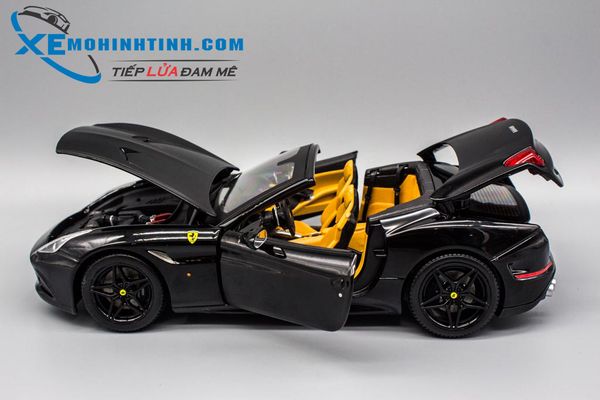 Xe Mô Hình Ferrari California T Special Mui Trần 1:18 Bburago (Đen)