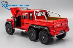 XE MÔ HÌNH MERCEDES-BENZ G63 6X6 1:24 WELLY ( Đỏ )